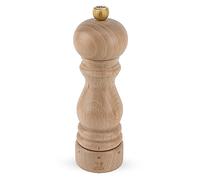 PEUGEOT Paris u'Select - Molinillo de sal de 18 cm, 6 ajustes de molienda predefinidos, innovación de sal en polvo, mecanismo de circonita, madera certificada PEFC, fabricado en Francia, acabado