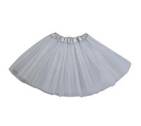 Peuignao Falda Tutú Mujer Gris, 40 cm, Cintura 52-105 cm, Para Niñas y Adultas, Ideal para Baile, Cumpleaños y Fiestas
