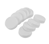 Peukerty 10 tapas de plástico acanaladas para tarros de cristal de 70 mm con boca normal