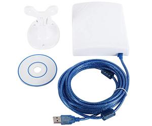 Peukerty 150Mbps Antena de Ganancia 14DBi Cable de 5M Adaptador USB Inalámbrico Receptor WiFi de Potencia Impermeable de Alcance Al Libre