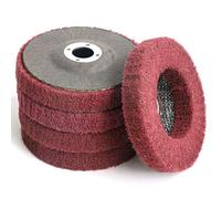 Peukerty 5 discos de fibra de nailon de 4 pulgadas, rueda de pulido para amoladora angular