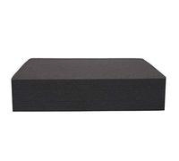 Peukerty 6 paneles de tratamiento de absorción de sonido de espuma acústica negra de cáscara de huevo 40 x 30 cm