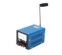 Peukerty Cargador de dinamo de potencia portátil de emergencia con manivela de mano USB de carga de emergencia