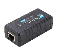 Peukerty Extensor POE de 1 puerto 10/100 Mbps con entrada estándar IEEE 802.3Af para cámara IP distancia de transmisión 120