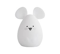 Peukerty Luz de noche para con diseño de ratón que de color, luces LED de silicona con mando a distancia, recargable por USB, luces nocturnas para niños