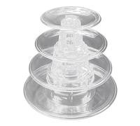 Peukerty Macarons Display Torre de 4 para cupcakes, soporte para comida, tartas, cumpleaños, fiesta