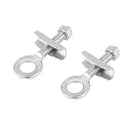 Peukerty R 2 piezas bicicleta metal plata donuts cadena tornillo