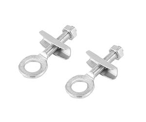 Peukerty R 2 piezas bicicleta metal plata donuts cadena tornillo