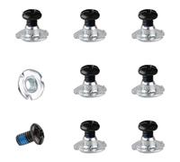PEUTIER 16uds Tornillos de Snowboard, M4x7,5mm Tornillos Fijación Snowboard Metal Tornillos de Fijación de Esquí para Fijaciones de Tablas de Nieve Accesorios de Esquí