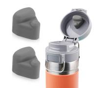 PEUTIER 2 Piezas Tapón a Prueba de Derrames para Stanley Quick FILP GO 24 oz 36 oz, Reemplazo de Tapón de Tapa de Botella de Agua Piezas Tapón de Derrame Junta Tapón de Silicona Accesorios (Gris)