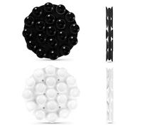 PEUTIER 2 Uds Doble Cara Soporte de Succión Telefono, 70x8,3mm Redondo Ventosa para Movil de Silicona Agarre Adhesivo para Teléfono Soporte Telefono Ventosa para Teléfonos Móviles (Negro + Blanco)