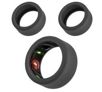 PEUTIER 2uds Funda de Anillo Compatible con Gen 3, Redonda Protección de Anillo Elástica Ring Case Ring Cover de Anillo Inteligente para Workout (Negro, M para el 12/11/13)
