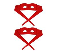 PEUTIER 2uds Máscara de Ojos de Halloween, Disfraz de Máscara de Ojos Máscara de Héroe de Mascarada Accesorios de Cosplay de Halloween Accesorio para Disfrazarse de Fiesta Máscara de Tortuga (Rojo)