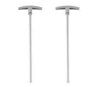 PEUTIER 2uds Tubo de Extensión de Válvula de Desecho RV con Mango, 22,86cm TX9HPB Kit de Tubo Extensión Válvula Descarga Alcantarillado RV Reemplazo Manija Válvula Tanque Agua para Mayoría de Modelos