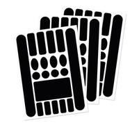 PEUTIER 3 Hojas de Cinta Adhesiva de Protección de Cuadro de Bicicleta, Protector de Vaina de Bicicleta Protector de Cadena de Bicicleta para Cadena Horquilla Delantera de Marco Plegable (Negro)