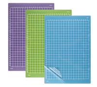 PEUTIER 3uds 21,59x30,48cm Tapete de Corte para Cricut Joy Xtra (StandardGrip, LightGrip, StrongGrip), Reutilizable Tapete de Agarre Fuerte y Película Protectora Variedad para Cricut Accesorios