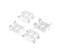 PEUTIER 4uds Clips de Sujeción para Rastreador GPS, Clips Silicona para Rastreador de Perros Accesorios de Repuesto para Rastreador de Actividad y Ubicación Compatibles con Tractive GPS (Blanco)