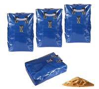 PEUTIER 6uds Sacos Arena de Vinilo, Sacos Arena Impermeables para Castillos Hinchables Producto Peso de Seguridad Anclajes Ideales para Toldos Tiendas Campaña y Toboganes Acuáticos (Azul)