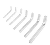 PEUTIER 7uds Juego de Llaves de Cabeza Cuadrada, 3/4/5/6/7/8/10mm Llave en Forma de L Acero al Cromo Vanadio Kit de Destornilladores de Cabeza Cuadrada para Tornillos de Bolsillo