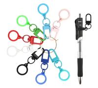 PEUTIER 8uds Mini Clip para Bolígrafo con Cierre de Langosta, Colorido Porta Bolígrafos para Insignias para Cordón Clip para Bolígrafo con Lápiz para Carrete Insignia para Guardar Artículos Pequeños