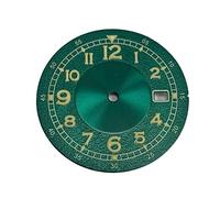 PEVAVFZMMY 33.5mm reloj reloj de relojes luminoso verde accesorios de reemplazo de relojes for caras for NH35 / NH36 / 7S / 4R Movimiento Esfera del reloj(Verde)
