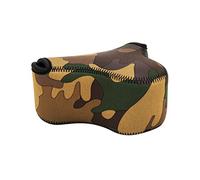 PEVAVFZMMY Bolsa de cámara sin Espejo Suave Pequeño Neopreno Funda Protectora a Prueba de Agua Ajuste for Sony A6100 A6600 A6500 A6300 A6000 Apto for Canon M10 g3 x sx520 Bolsa para cámara(OC-S2YG)