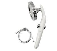 PEVAVFZMMY Cabezal de ducha alta presión doble propósito for rociador manual/superior, panel grande, agua for un solo botón, accesorios baño Cabezal de ducha(White set)