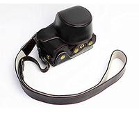 PEVAVFZMMY PU Funda de Cuero Bolsa de cámara Bolsa de protección Protectora for Apertura de la batería A6000 ILCE-6100 A6100 A6400 A6300 ILCE-6400 Apto for Sony Bolsa para cámara(Noir)