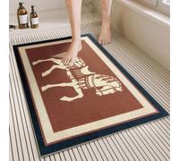 Pevfeciy Alfombrilla de ducha antideslizante de 50 x 80 cm, elegante alfombrilla de baño para ducha interior, PVC, suave, antideslizante, excelente drenaje, fácil de limpiar, de secado rápido para