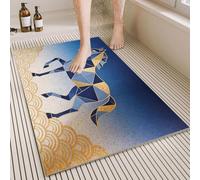Pevfeciy - Alfombrilla de ducha para el año del caballo, 60 x 120 cm, alfombrilla de ducha antideslizante de PVC suave y cómodo con agujeros de drenaje sin ventosa, adecuada para baño y bañera