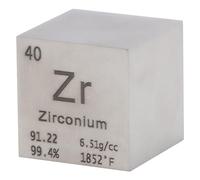 Pevfeciy Cubo de circón de 1 pulgada de 25,4 mm de densidad de metal puro cubo de metal de alta densidad para colecciones de elementos, experimento de laboratorio, material aficiones