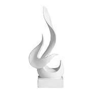 Pevfeciy Deco Sculpture Fame Shape Forma Forma Estatua Adorno -Minimalista Moderno Deco Sala de Estar Soporte Elegante para Erei Gabinete de Vino Salon Cafe Cafe Estatuas y esculturas,Blanco