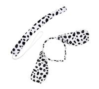 PEVive 3 diademas de felpa de dibujos animados con orejas de perro, pajarita y cola, accesorios para disfraz de fiesta de carnaval Adu1t