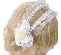 PEVive Accesorio de moda para el cabello, diadema de encaje de moda, diademas C0sp1ay para uso diario y ocasión de disfraces