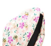 PEVive Diadema anudada para mujer, estética, ancha, informal, con diamantes de imitación, elegante diadema para fiesta