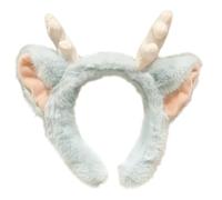 PEVive Diadema de felpa con cuernos para fiestas, bailes, cumpleaños, dragón, diadema