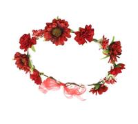 PEVive Diademas de flores coloridas para mujer, corona de flores para novia, adecuada para varias ocasiones