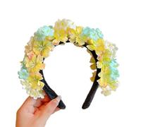 PEVive Diademas florales para novia, diademas de flores para mujer, guirnaldas de pelo, corona de novia, flores para boda