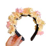 PEVive Diademas florales para novia, diademas de flores para mujer, guirnaldas de pelo, corona de novia, flores para boda