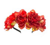 PEVive Diademas florales para novia, diademas de flores para mujer, guirnaldas de pelo, corona de novia, flores para boda