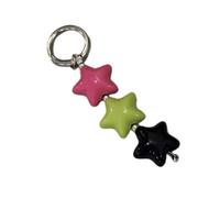 PEVive Elegante llavero acrílico de aleación resistente para bolsos, mochilas, accesorio de viaje, llavero acrílico decorativo