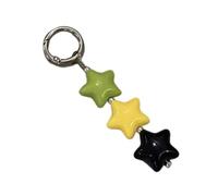 PEVive Elegante llavero acrílico de aleación resistente para bolsos, mochilas, accesorio de viaje, llavero acrílico decorativo