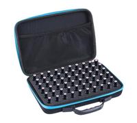 PEVive Essential Oils - Estuche de transporte para 60 botellas de 5 a 10 ml, bolsa de almacenamiento organizada para viajes en casa y presentaciones