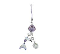 PEVive Llavero portátil con texto en inglés "Sweet Mermaids Love", cordón para teléfono, dije de bolso de moda para uso diario, trajes elegantes, Como descripción detallada, As detailed discription