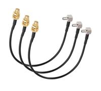 Pevlkawr Antena 4G LTE, 3 cables adaptadores TS9 a SMA macho, 19,2cm RG174, conector de esquina para router móvil Netgear, Huawei, banda ancha, Lord Booster