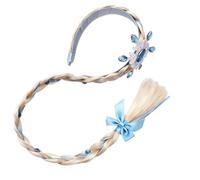 Pevlkawr Niña Princesa Peluca Trenzas Diadema Princesa Trenza Peluca Frozen peluca niña para Infantilesy Juegos de Rol Fiestas de Cumpleaños