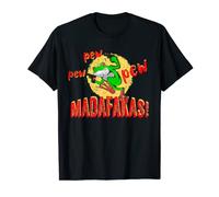 Pew Pew Madafakas Vintage Crazy Frog Gráfico Divertido T Camiseta