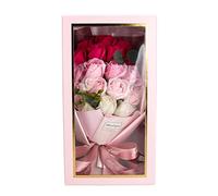 Pewell - Ramo de flores de jabón perfumado, jabón de baño perfumado flor de rosa | ramo de boda regalos madre padre con un ligero perfume para la celebración del aniversario del festival