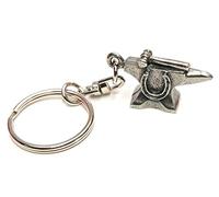 Pewter Keychains Llavero de Peltre Yunque de Herrero con Bolsa de Regalo