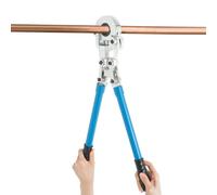 PEX Crimpadora con cabezal giratorio 360° y PEX Cutter PEX Crimpadora Set para anillos de cobre Pex 6T, 9 piezas